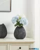 EGLO 421748 Kerámia váza 24cm fekete/ezüst Shiguhe