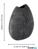 EGLO 421748 Kerámia váza 24cm fekete/ezüst Shiguhe