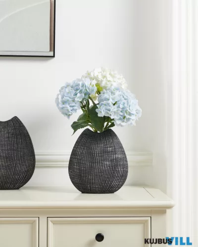 EGLO 421748 Kerámia váza 24cm fekete/ezüst Shiguhe