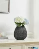 EGLO 421749 Kerámia váza 28cm fekete/ezüst Shiguhe
