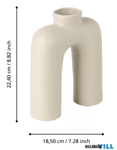 EGLO 421752 Ker.váza 18,5x6,3x22,4cm szürke Brower