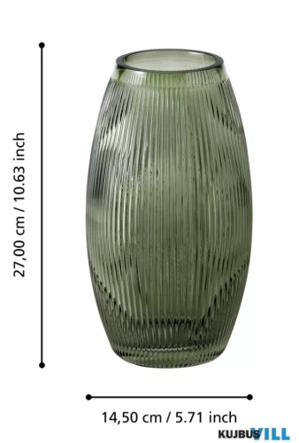 EGLO 421781 Üveg váza Ø14,5x27cm zöld Qichazhen