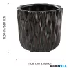 EGLO 421785 Kaspó Ø17,5x15,5cm fekete/zöld Shipo