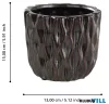 EGLO 421786 Kaspó Ø15x13cm fekete/zöld Shipo