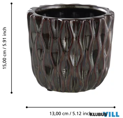 EGLO 421786 Kaspó Ø15x13cm fekete/zöld Shipo