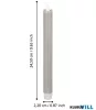 EGLO 422222 LED gyertya 24,5cm szürke 2db Antanabe