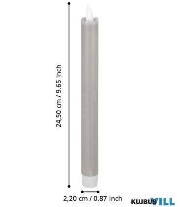 EGLO 422222 LED gyertya 24,5cm szürke 2db Antanabe