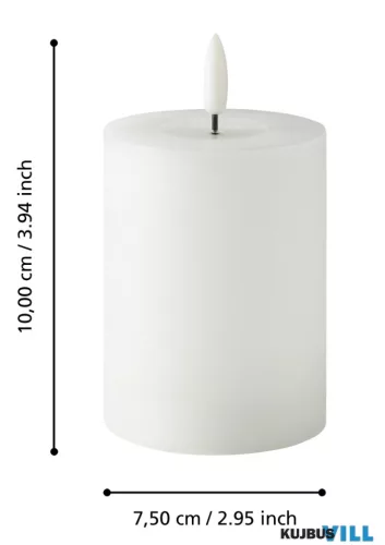 EGLO 422789 LED gyertya Ø7,5x10cm fehér Leskino