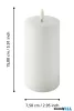 EGLO 422791 LED gyertya Ø7,5x15cm fehér Leskino