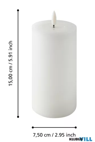 EGLO 422791 LED gyertya Ø7,5x15cm fehér Leskino