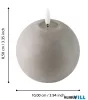 EGLO 422793 LED gyertya Ø10cm tópszín Leskino