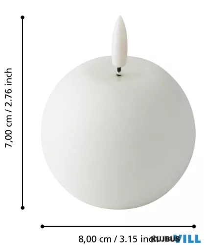 EGLO 422794 LED gyertya Ø8cm fehér Leskino