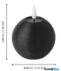 EGLO 422823 LED gyertya Ø8cm 0,06W fekete Leskino