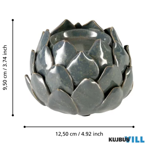 EGLO 422892 Gyertyatartó Ø12,5x9,5cm v.zöld Shigay
