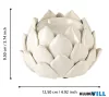 EGLO 422894 Gyertyatartó Ø12,5x9,5cm fehér Shigay