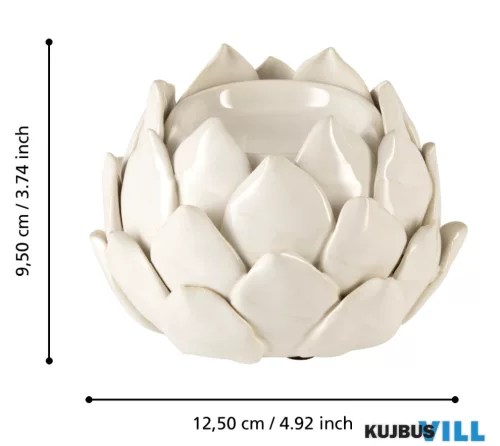 EGLO 422894 Gyertyatartó Ø12,5x9,5cm fehér Shigay