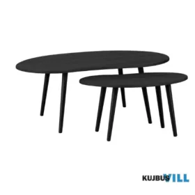 EGLO 424047 Asztal 2db/szett fekete/szürke Aloran