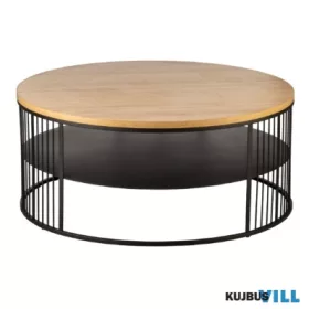 EGLO 424049 Kávézóasztal Ø80x36cm fek/barna Tozawa