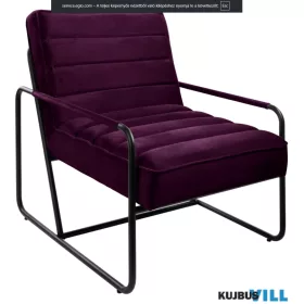 EGLO 424696-R69 Fotel 64,2x73x80cm lila/fek Pakotkuara
