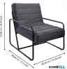 EGLO 424696-R97 Fotel 64,2x73x80cm szürke/fkPakotkuara