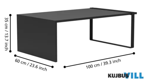 EGLO 424793 Kávézóasztal 100X60X35cm fekete Maasim