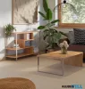 EGLO 424794 Kávézóasztal 100X60X35cm krémsz Maasim