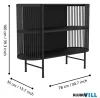 EGLO 424813 Polc 100x35x78cm fekete Dinsor