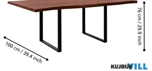 EGLO 424954 AsztalLÁB 70x6x71cm fek 2db Farahalana