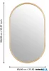EGLO 425002 Tükör 60x100cm fa barna Bani
