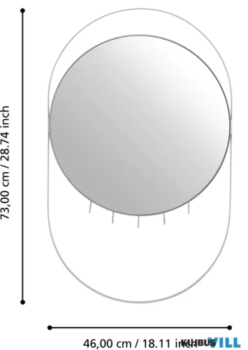 EGLO 425048 Tükör 46x2x73cm homokszín Mandor