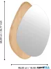 EGLO 425049 Tükör 46x2x68cm tölgy Lioma