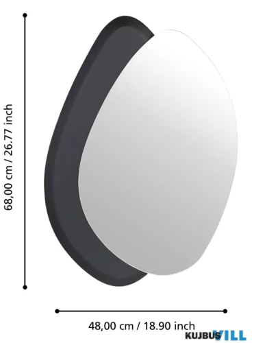 EGLO 425051 Tükör 46x2x68cm fekete Lioma