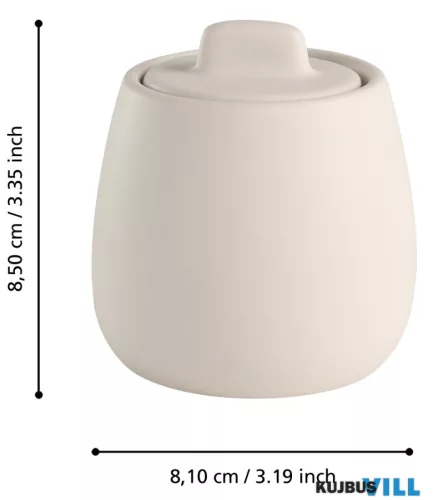 EGLO 426556 Tárolóedény fedővel 8,5cm bézs Kalinin