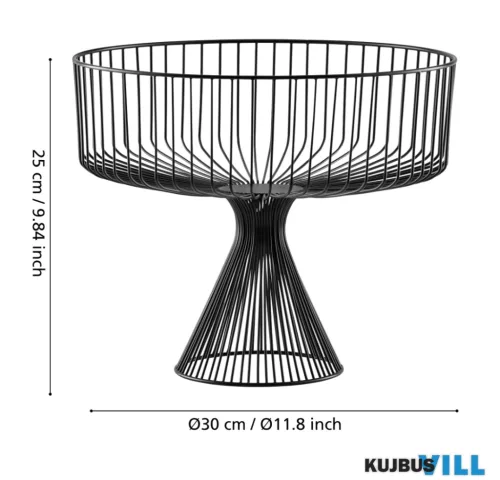 EGLO 427072 Tál Ø30x25cm fekete Ueda