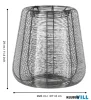 EGLO 427159 Mécsestartó kosár 29cm ezüst Hagony