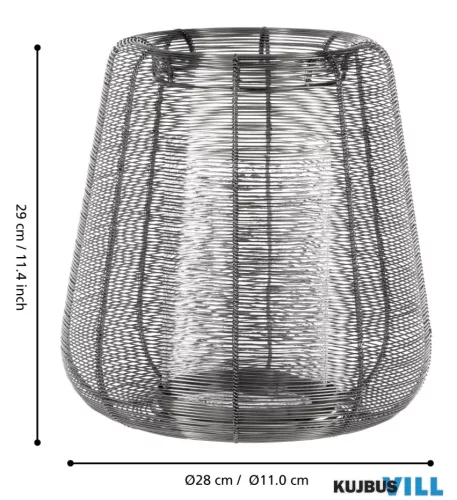 EGLO 427159 Mécsestartó kosár 29cm ezüst Hagony