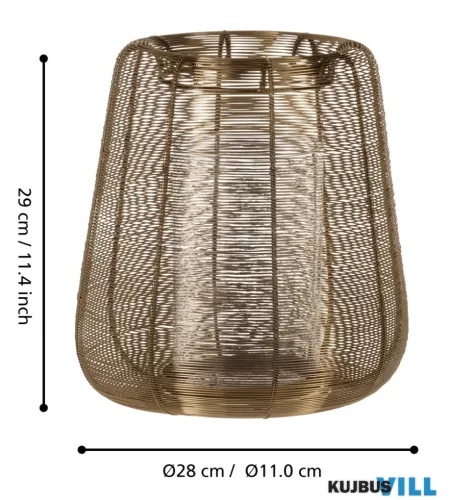 EGLO 427162 Mécsestartó kosár 29cm arany Hagony