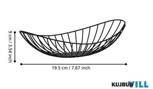EGLO 427179 Dekor tál 40x19x9cm rácsos fekete Ueda