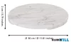 EGLO 427254 Tálca Ø30cm fehér Siayan