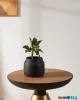 EGLO 428144 Virágcserép Ø16cm fekete Parkent