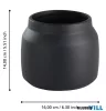 EGLO 428144 Virágcserép Ø16cm fekete Parkent