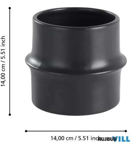 EGLO 428151 Virágcserép Ø14cm fekete Parkent