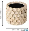 EGLO 428458 Kaspó Ø22,5x18cm bézs Shigay