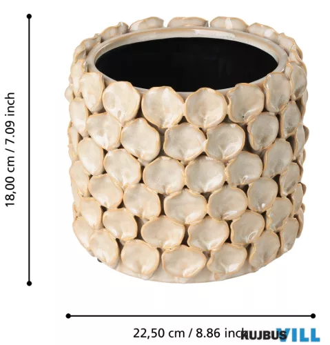 EGLO 428458 Kaspó Ø22,5x18cm bézs Shigay