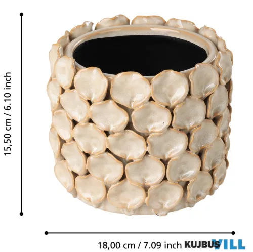 EGLO 428459 Kaspó Ø18x15,5cm bézs Shigay