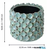 EGLO 428461 Kaspó Ø22,5x18cm világoszöld Shigay