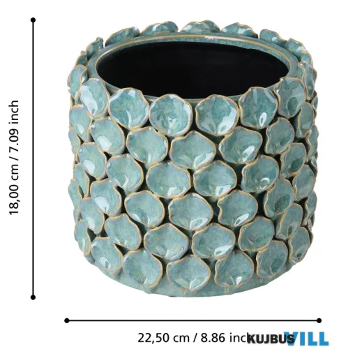 EGLO 428461 Kaspó Ø22,5x18cm világoszöld Shigay