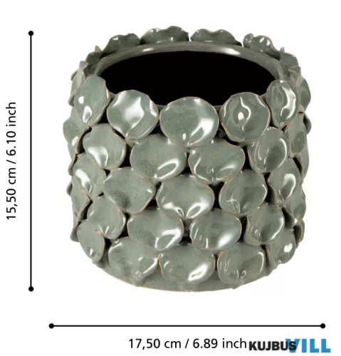 EGLO 428462 Kaspó Ø17,5x15,5cm világoszöld Shigay