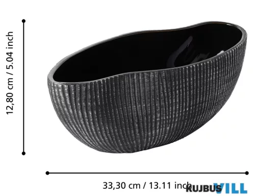 EGLO 428488 Tál 33,3x13,8x12,8cm fek/ezüst Shiguhe