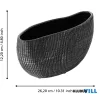 EGLO 428489 Tál 26,2x9,7x12,2cm fek/ezüst Shiguhe